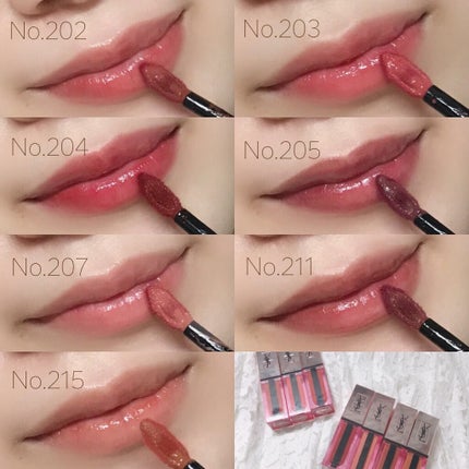 ルージュ ピュールクチュール ヴェルニ ウォーターグロウ/YVES SAINT LAURENT BEAUTE/口紅を使ったクチコミ(10枚目)