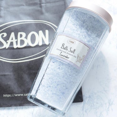 SABON バスソルトのクチコミ「＼香りに癒されるお風呂時間🛁／
⁡
⁡
#SABON
#バスソルト　ラベンダー
350g ¥2.....」（2枚目）