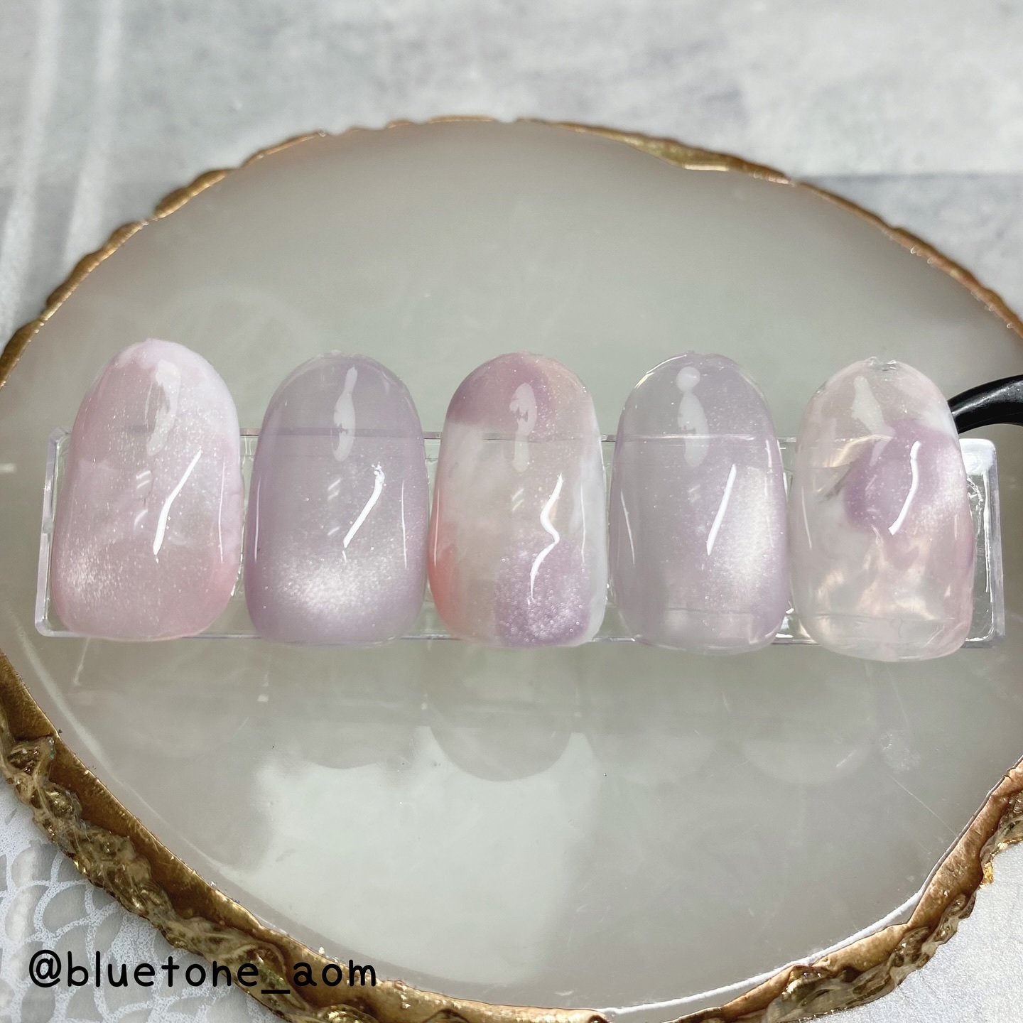 GELiSM (ジェリズム) M09 frozen lilac/D-UP/ジェルネイルを使ったクチコミ（2枚目）