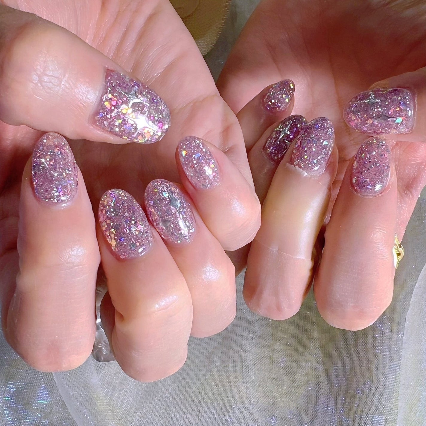 なかやまちえこ on LIPS 「シルバー系のネイル#ネイルデザイン..」(4枚目)