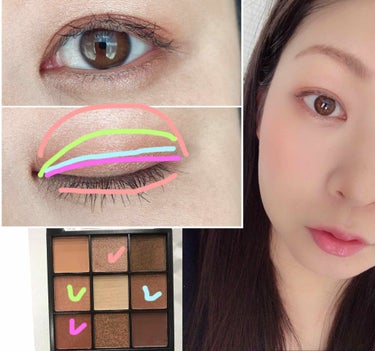 UR GLAM　BLOOMING EYE COLOR PALETTE/U R GLAM/アイシャドウパレットを使ったクチコミ（3枚目）