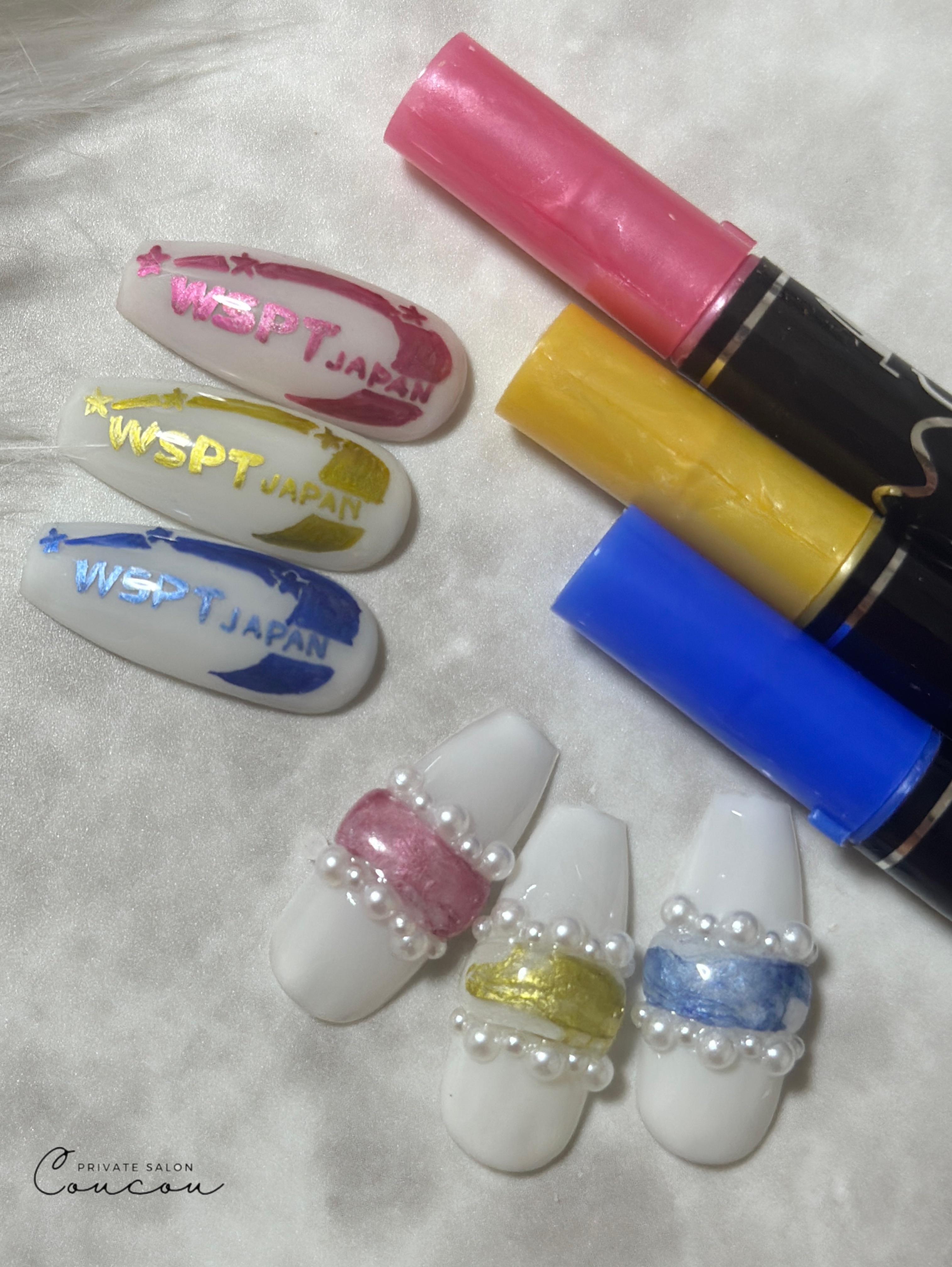 #フットネイル,#メタリックネイル,#落書きネイルのネイルデザイン