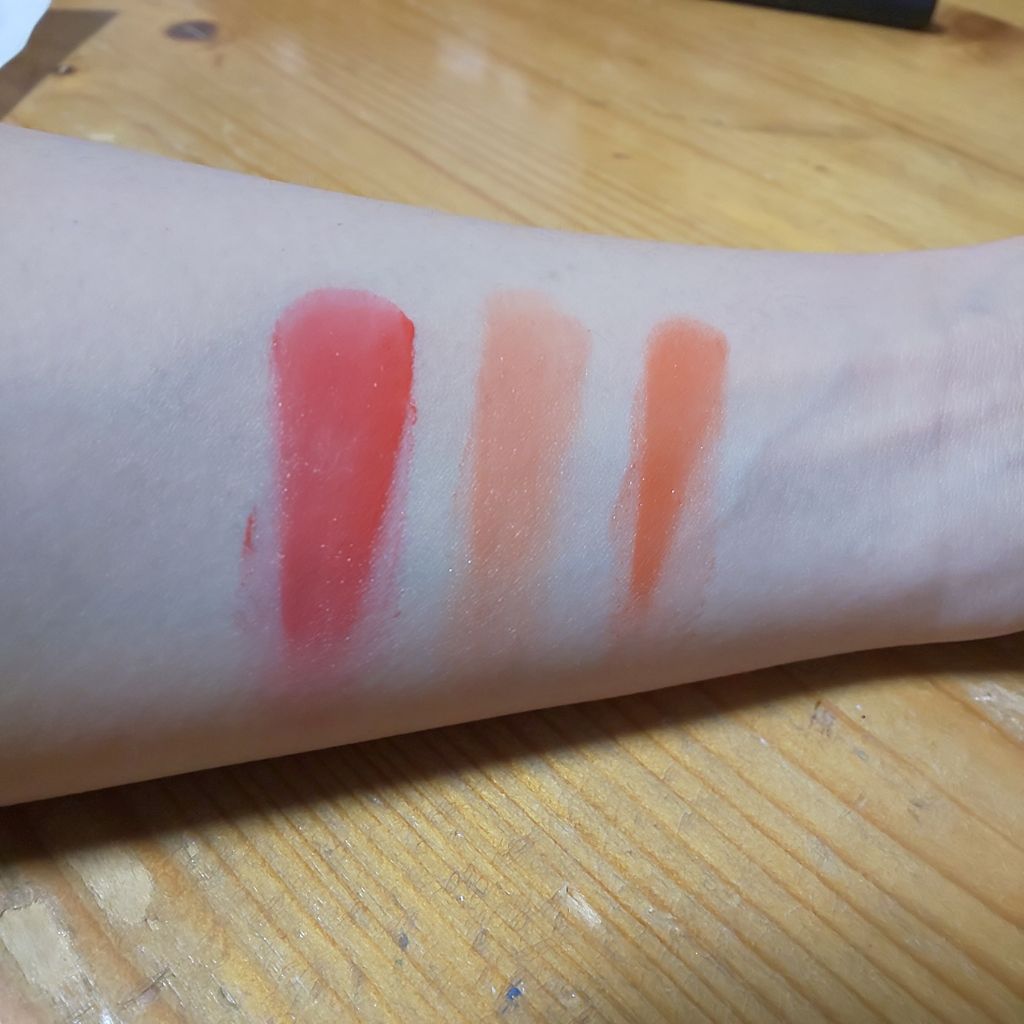 フレッシュフルーツ リップ&チーク トリオ/SKINFOOD/ジェル・クリームチークを使ったクチコミ(2枚目)