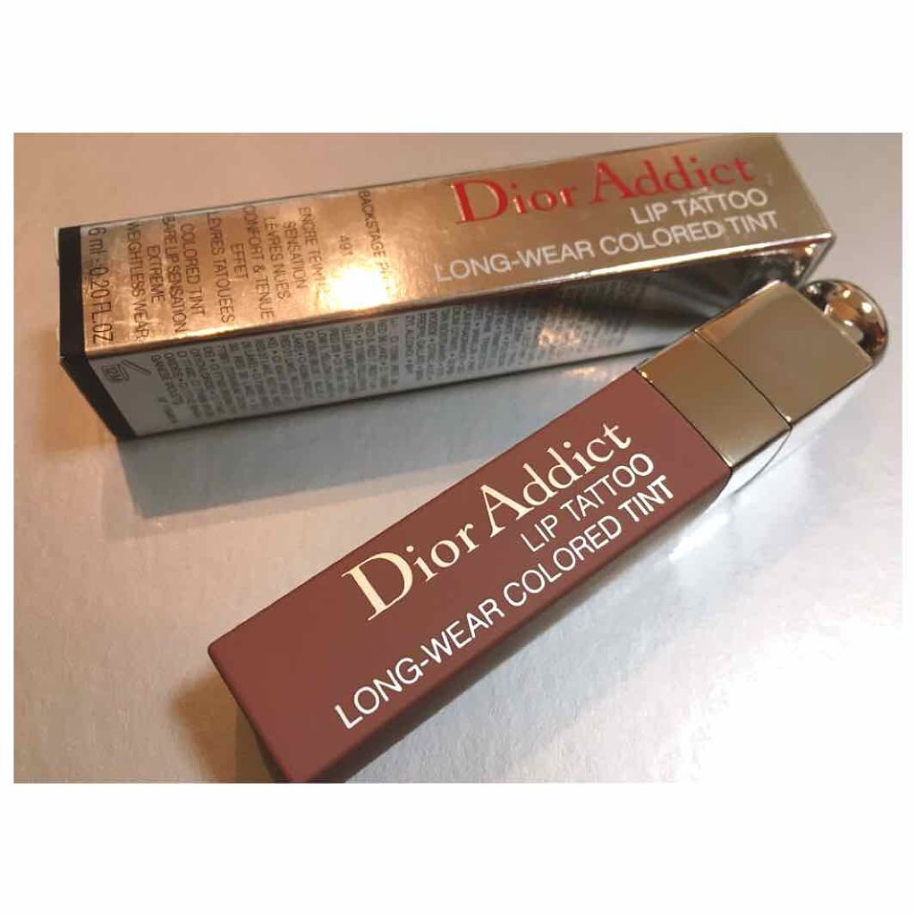 【旧】ディオール アディクト リップ ティント 491 ナチュラル ローズウッド/Dior/リップグロスを使ったクチコミ（1枚目）