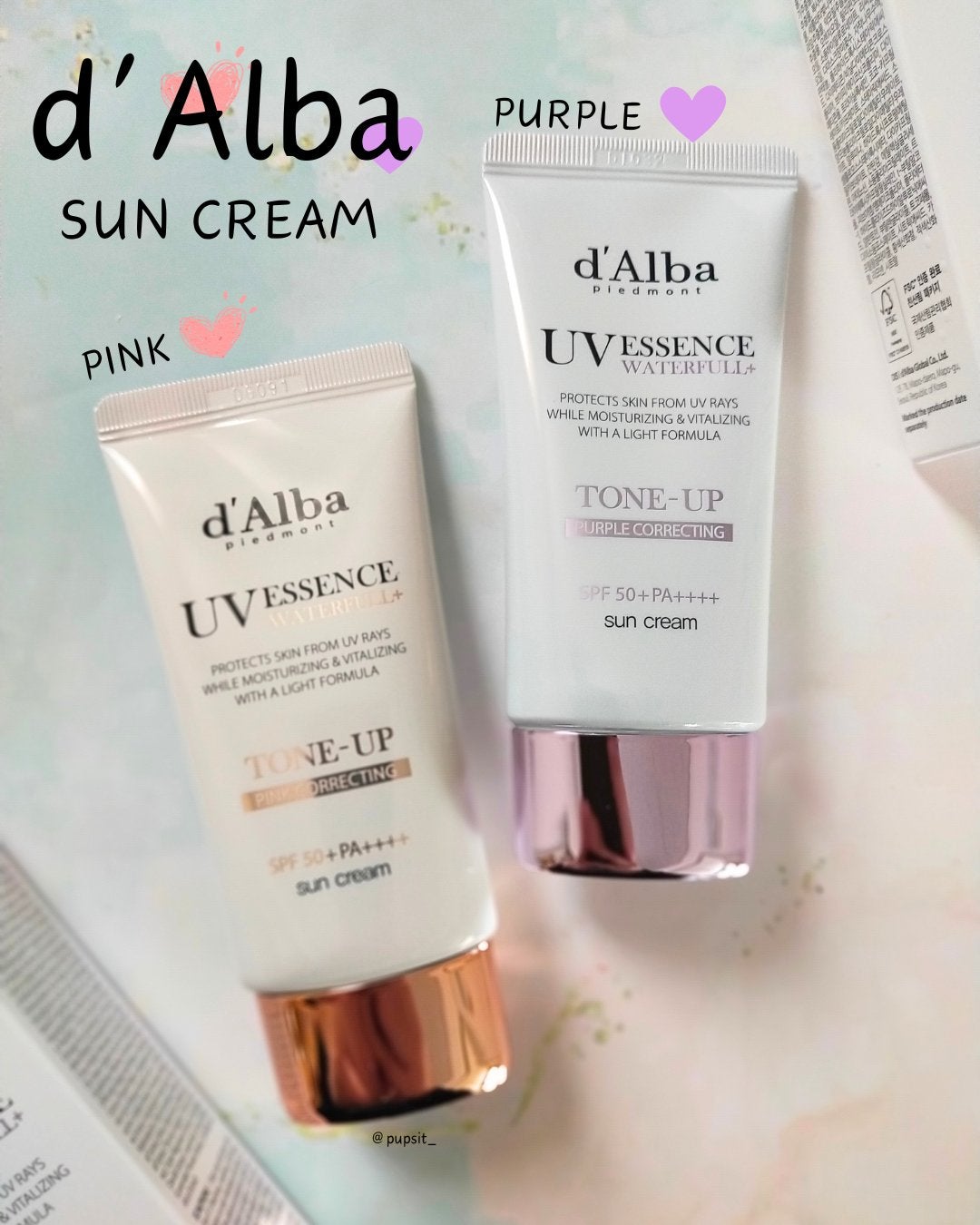 ウォータフルトーンアップサンクリーム/ダルバ/日焼け止めクリームを使ったクチコミ(1枚目)