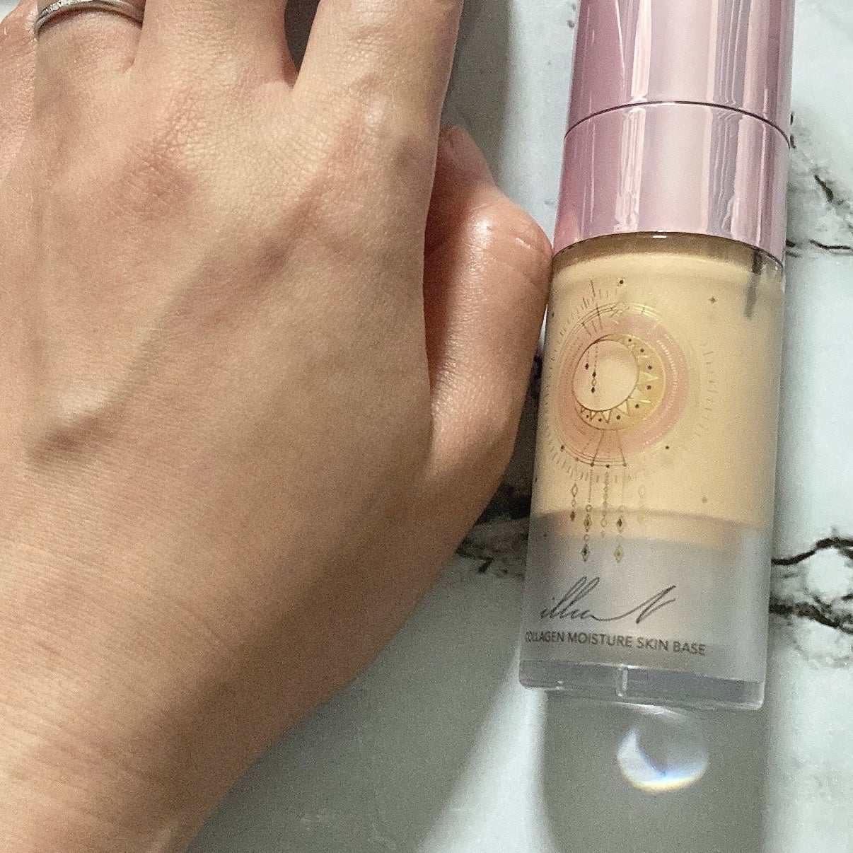 コラーゲンモイスチャースキンベース/illuN/化粧下地を使ったクチコミ(5枚目)