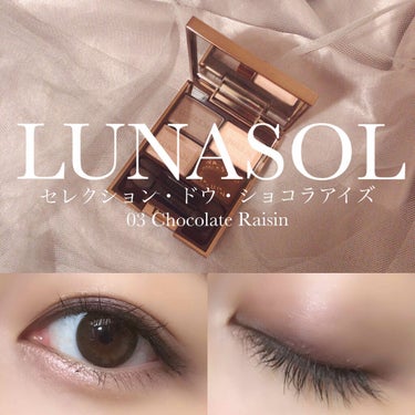 セレクション・ドゥ・ショコラアイズ 03 Chocolat Raisin/LUNASOL/パウダーアイシャドウを使ったクチコミ（1枚目）