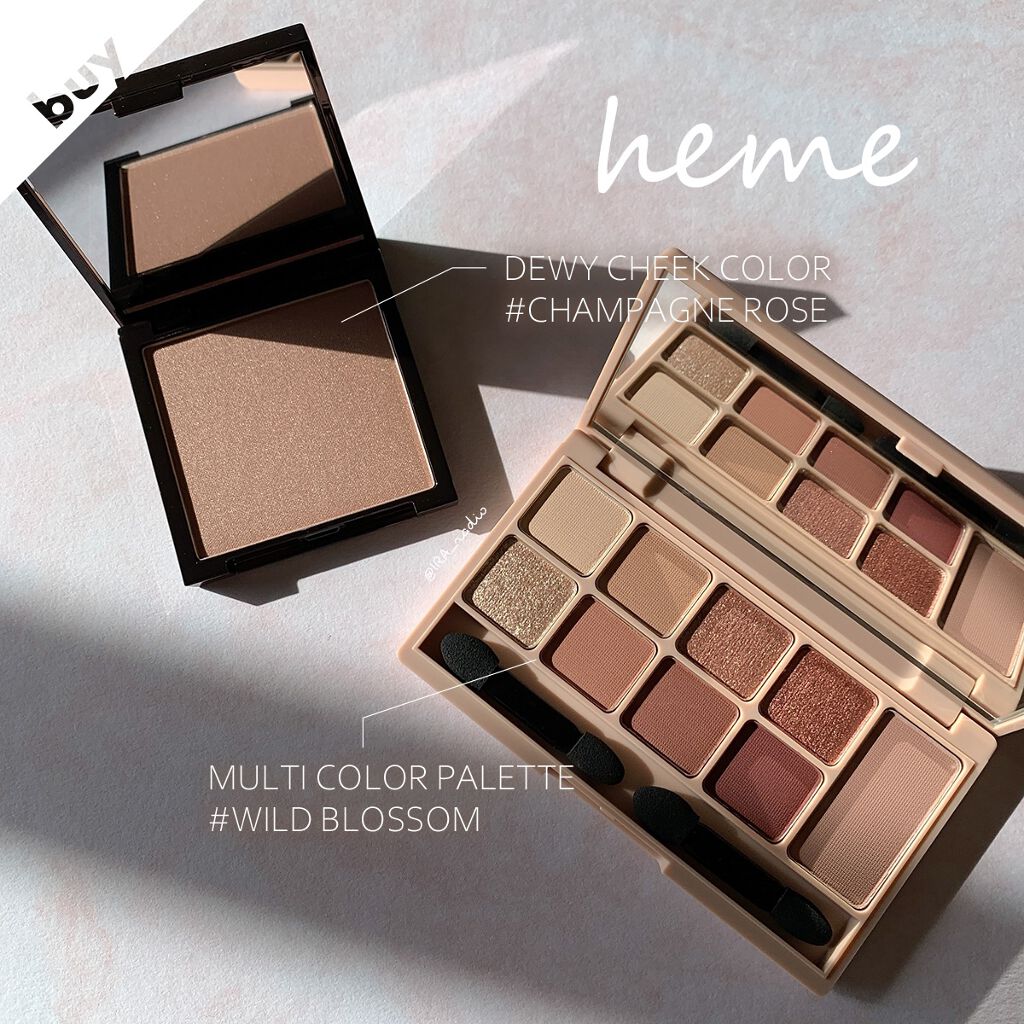 DEWY CHEEK COLOR/heme/パウダーチークを使ったクチコミ(1枚目)