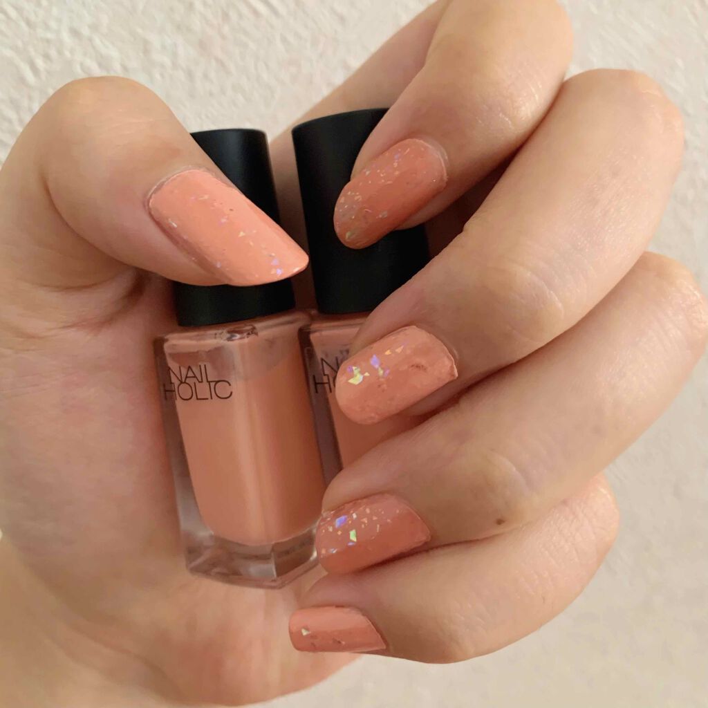 ネイルホリック Milky color OR208/ネイルホリック/マニキュアを使ったクチコミ（3枚目）