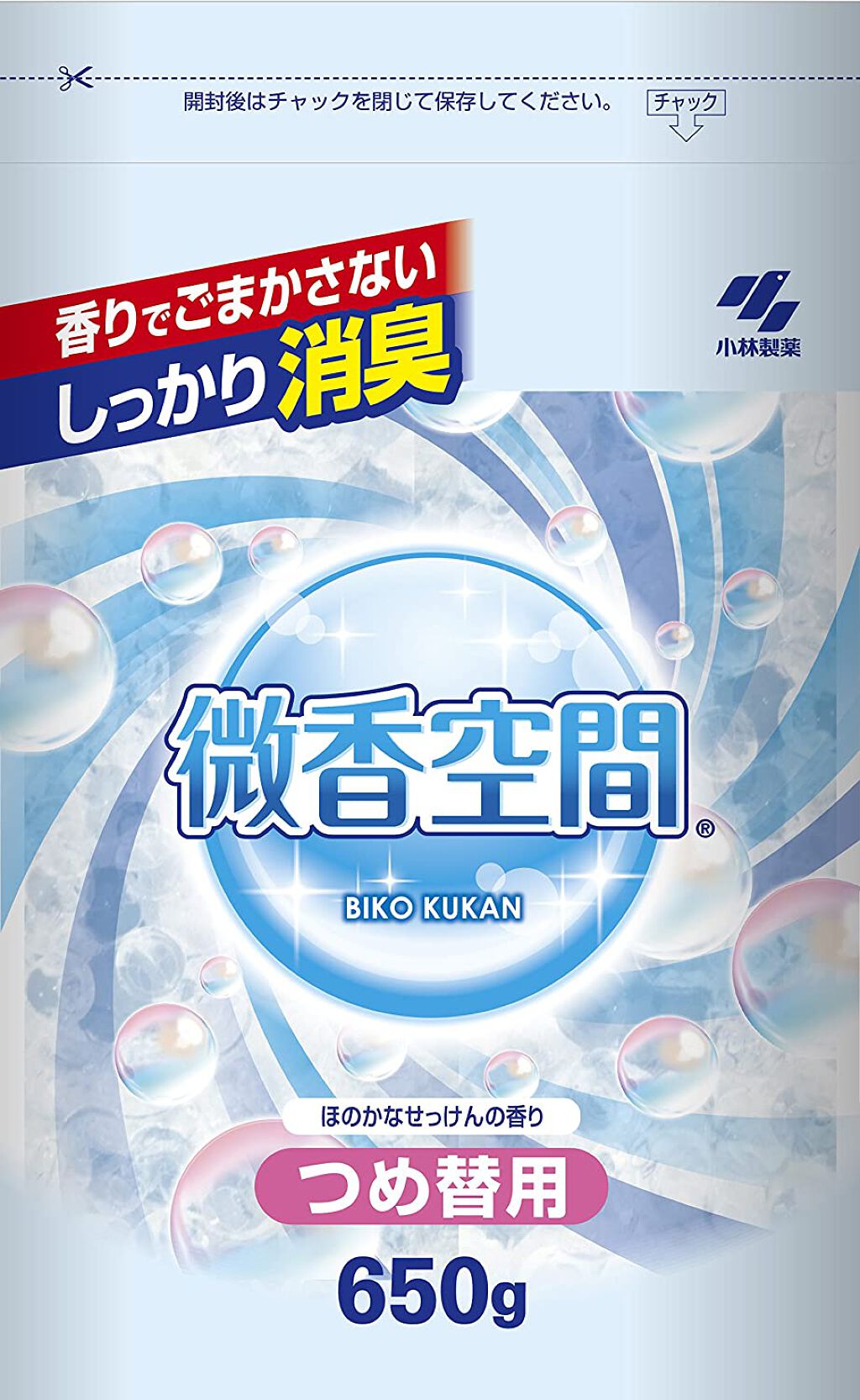微香空間 特大せっけん つめ替用 650g