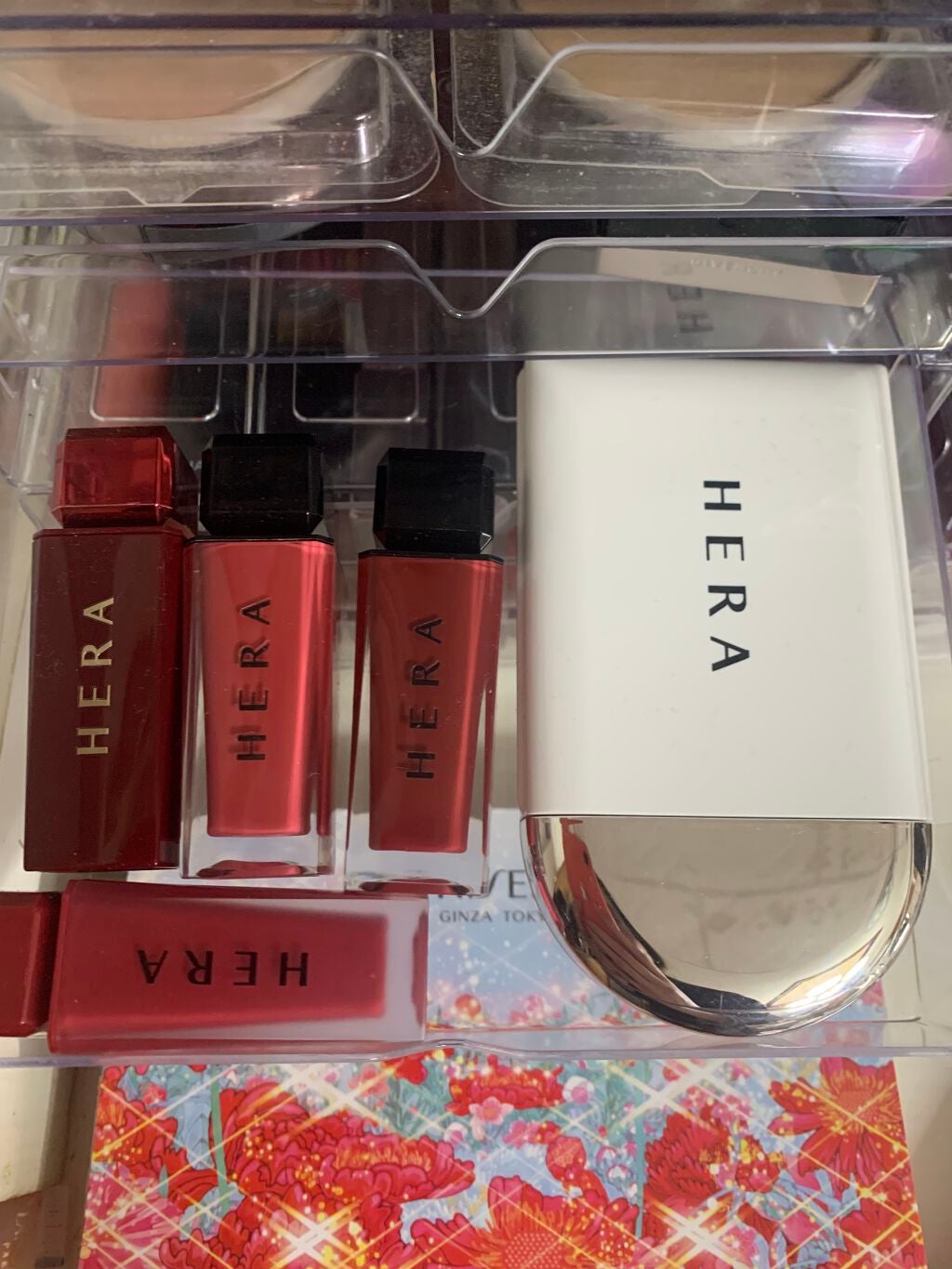 3段式クリアーケース/DAISO/その他化粧小物を使ったクチコミ(5枚目)