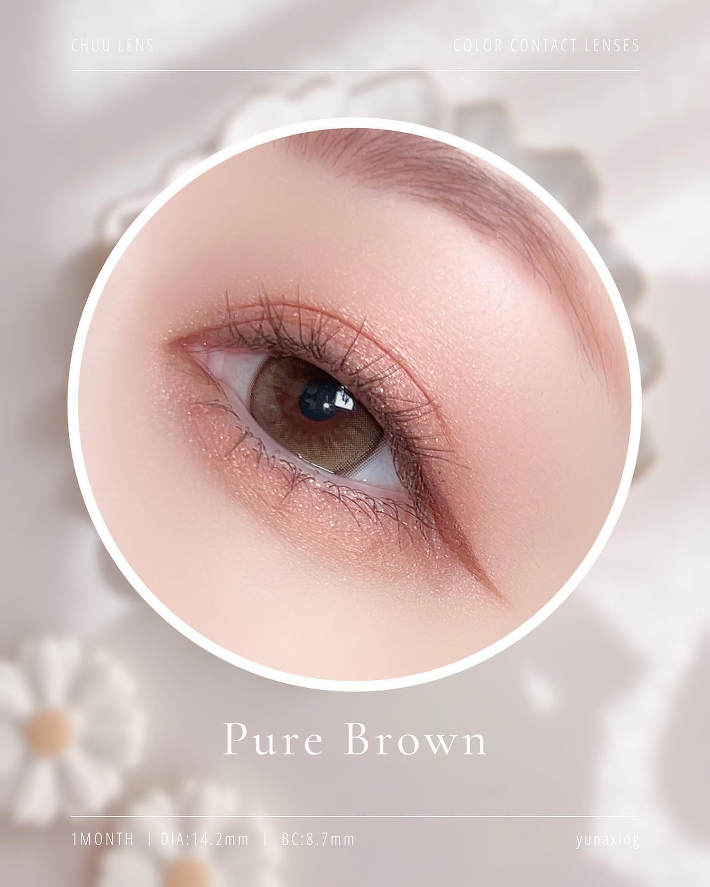 Daisy Shower 1Day/chuu LENS/ワンデー(1DAY)カラコンを使ったクチコミ(4枚目)