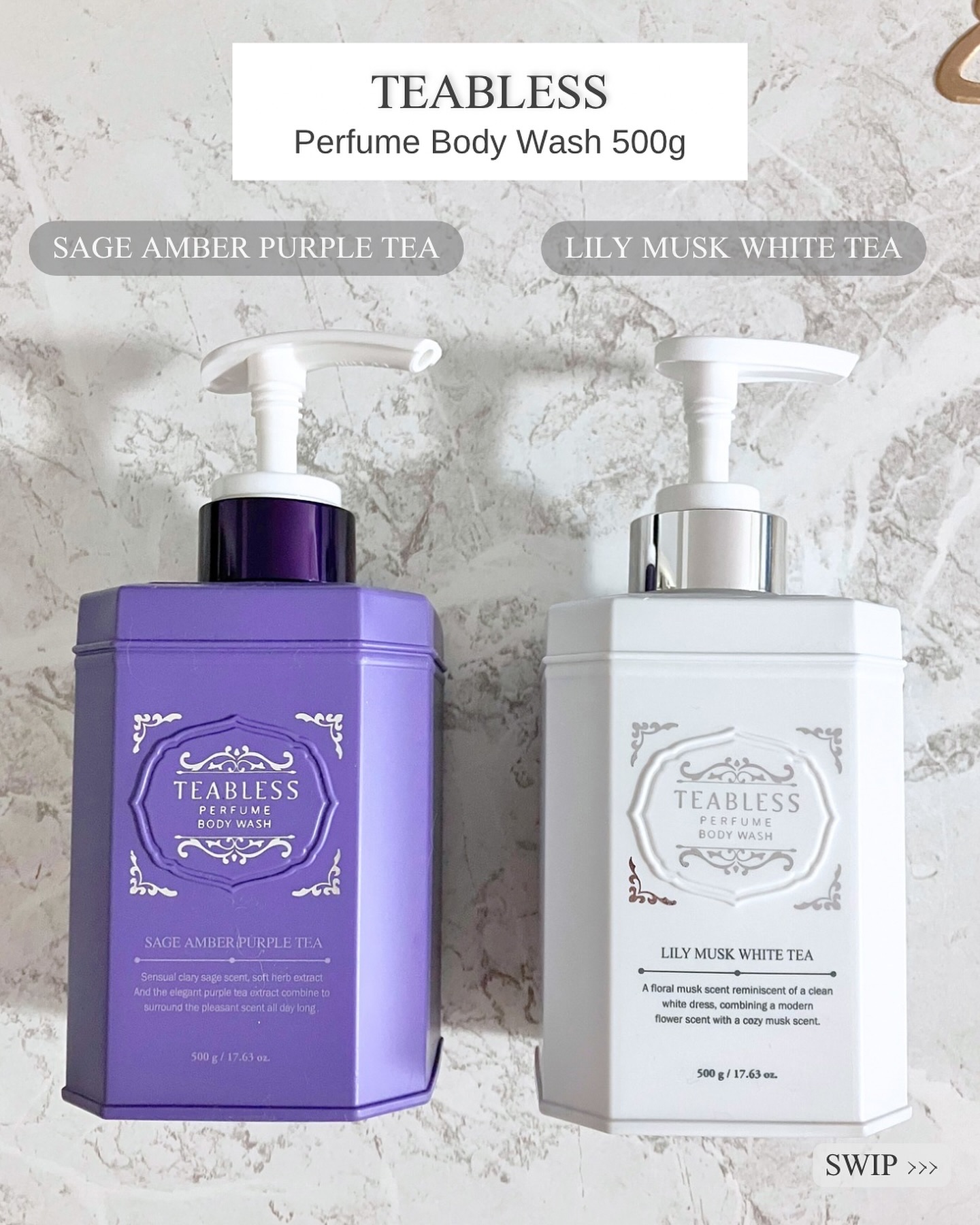 パフュームボディウォッシュ リリームスクホワイトティー/TEABLESS/ボディソープを使ったクチコミ（2枚目）