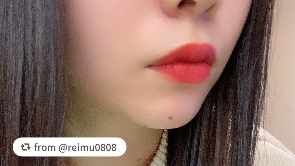カメリア ペタル ティント Jeju Color Picker 2021/innisfree/口紅を使ったクチコミ(3枚目)