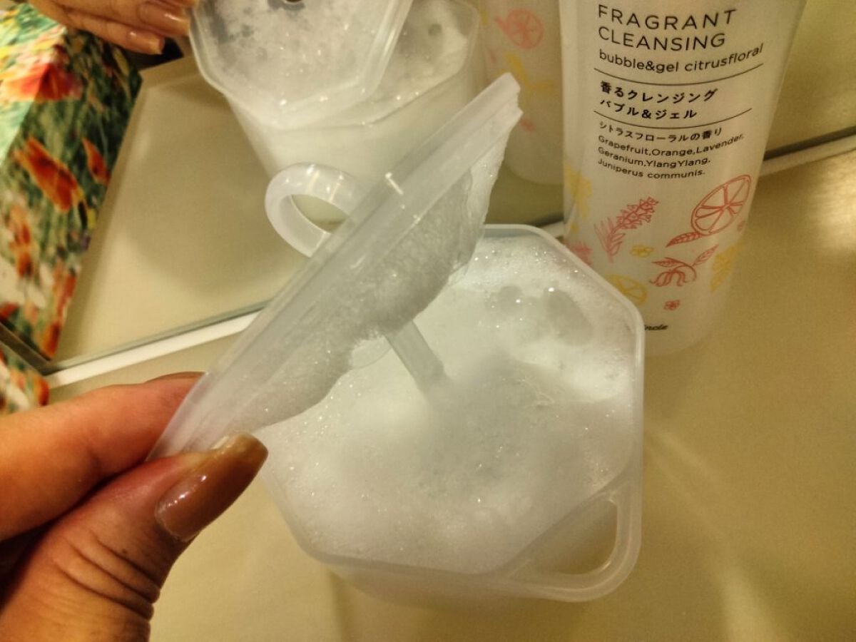 香るクレンジングバブル＆ジェル /スキンクル/クレンジングジェルを使ったクチコミ（3枚目）