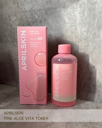 ピンクアロエビタトナー/APRILSKIN/化粧水を使ったクチコミ(2枚目)