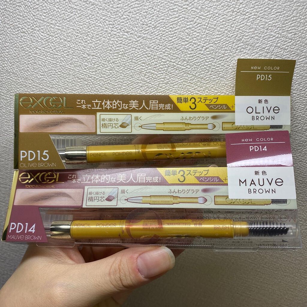 パウダー＆ペンシル　アイブロウＥＸ/excel/アイブロウペンシルを使ったクチコミ（2枚目）