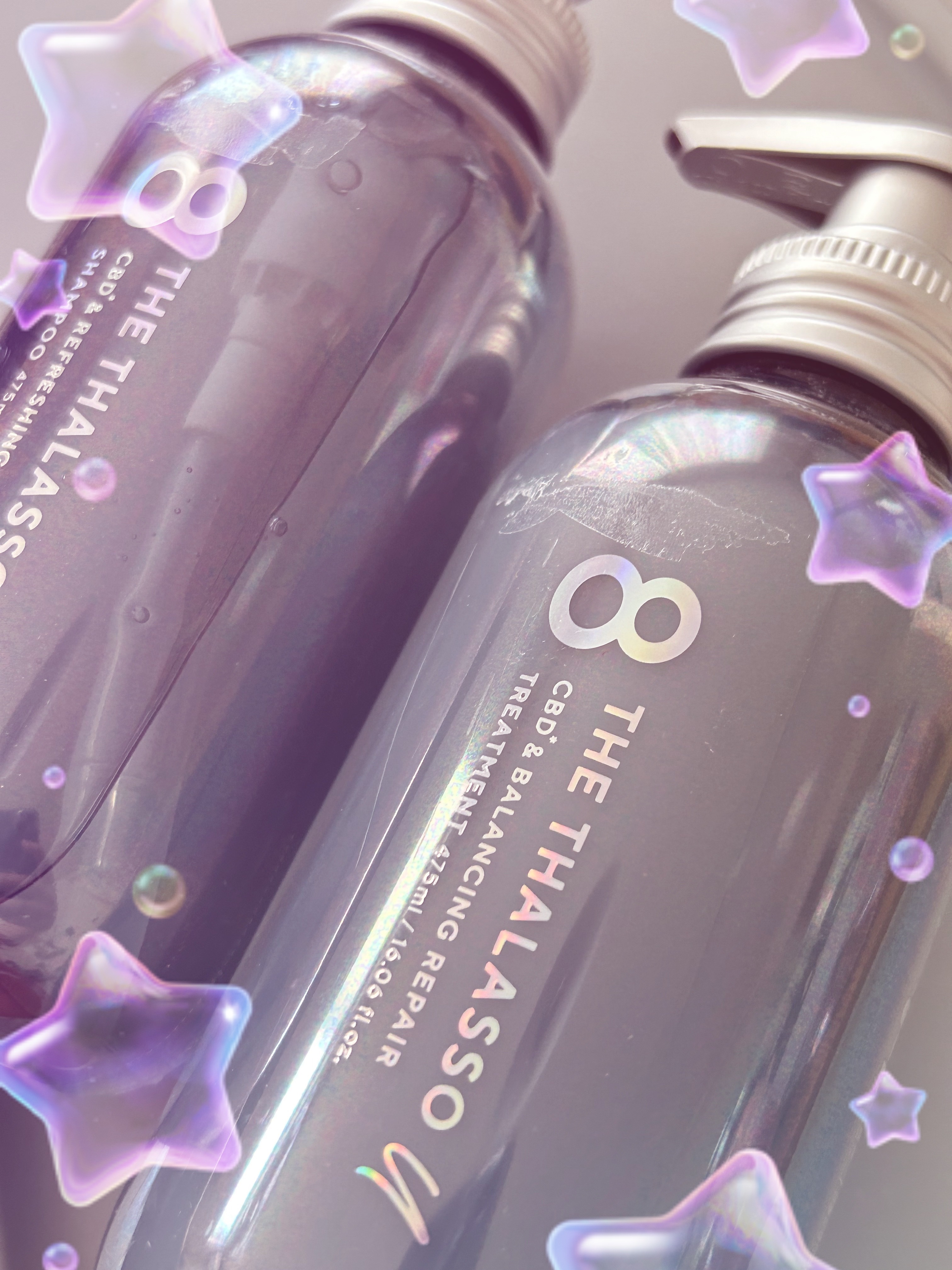 エイトザタラソ ユー CBD＆リフレッシング クレンズ 美容液シャンプー／CBD＆バランシング ダメージリペア 美容液ヘアトリートメント/エイトザタラソ/市販シャンプーを使ったクチコミ（1枚目）