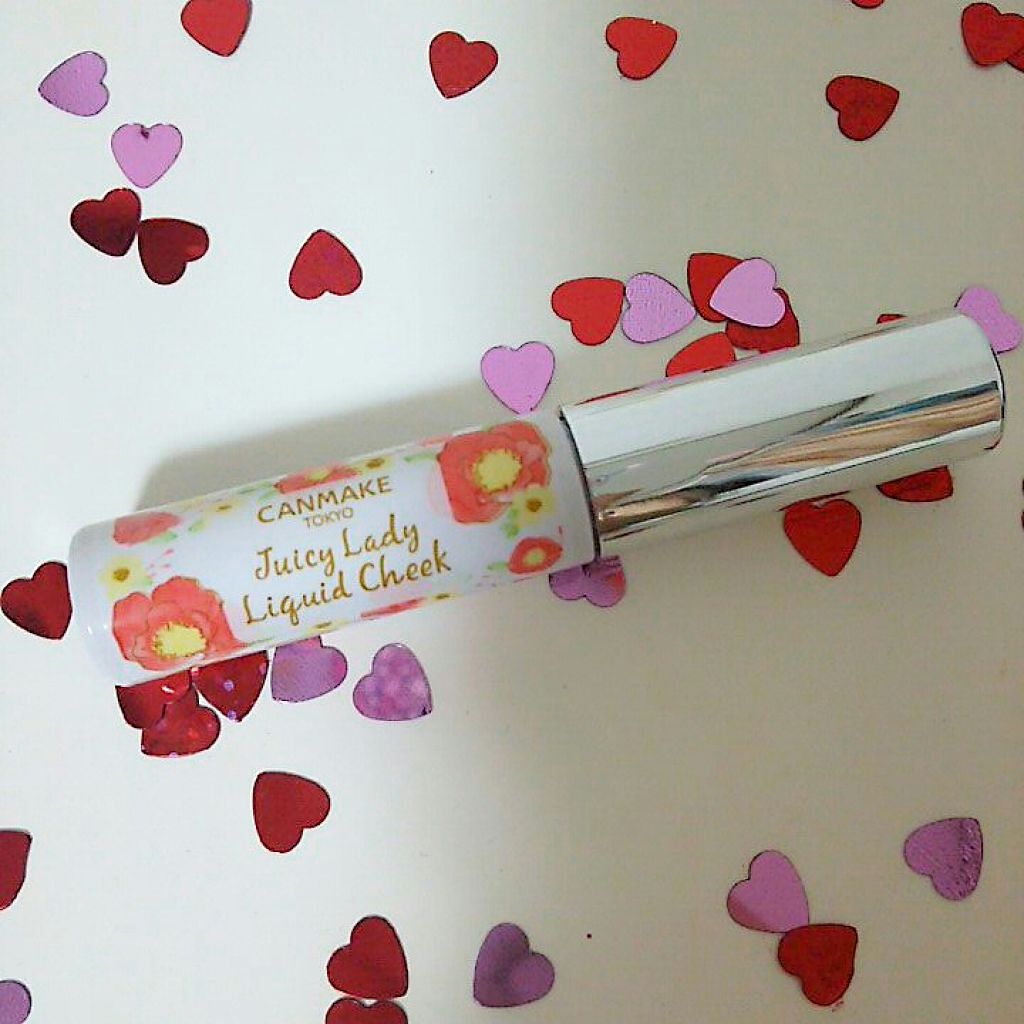 ジューシーレディリキッドチーク/キャンメイク/リキッドチークを使ったクチコミ(2枚目)