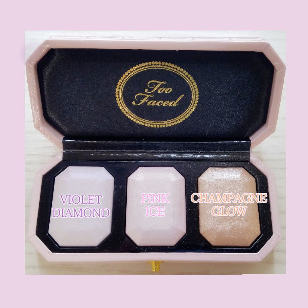 ～ダイヤモンドライト シリーズ～ マルチユース ハイライター トリオ/Too Faced/パウダーハイライトを使ったクチコミ（3枚目）