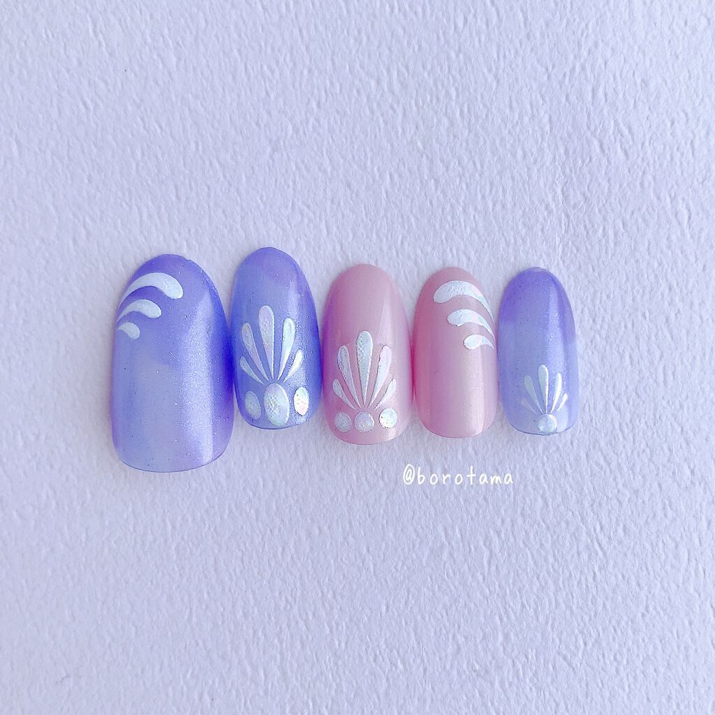 フレンドネイル(リニューアル品)	 1-39(33155)ブルーリキュール/DAISO/マニキュアを使ったクチコミ（2枚目）