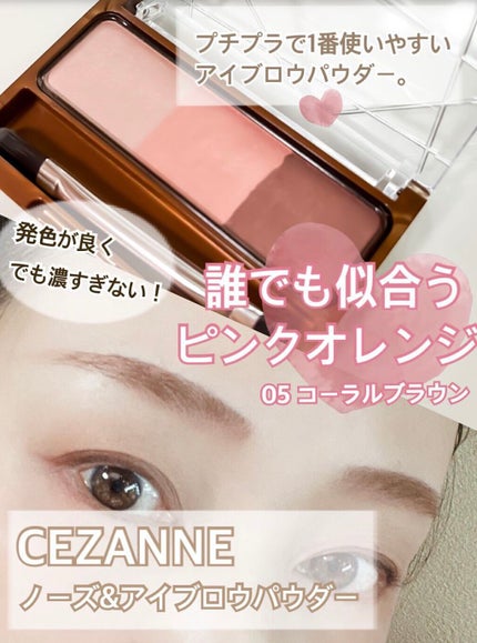 ノーズ&アイブロウパウダー/CEZANNE/パウダーアイブロウを使ったクチコミ(1枚目)