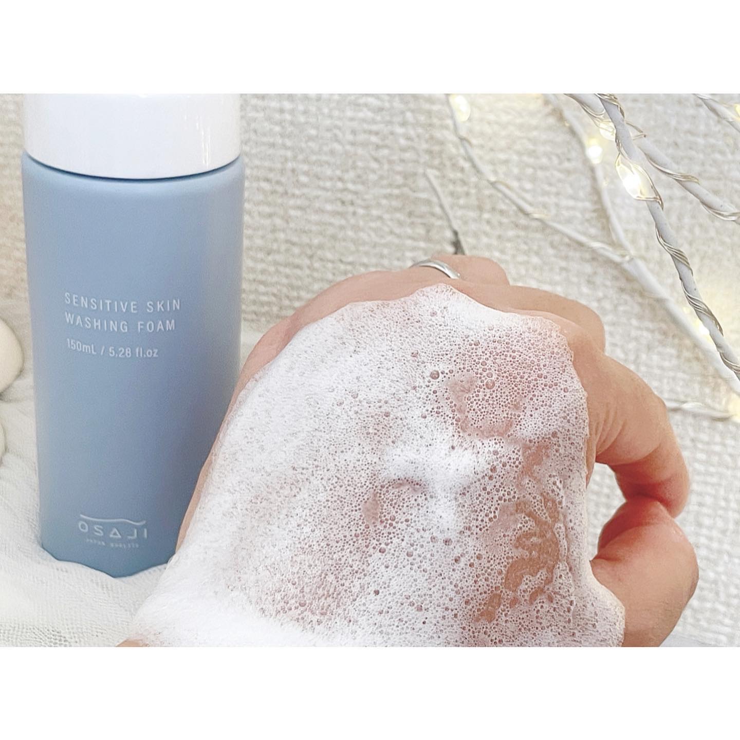 センシティブ スキン ウォッシングフォーム/OSAJI/泡洗顔を使ったクチコミ（3枚目）