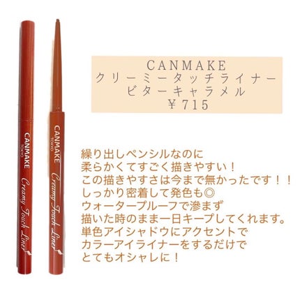 クリーミータッチライナー/キャンメイク/ジェルアイライナーを使ったクチコミ(2枚目)