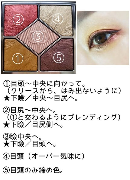 サンク クルール クチュール<バーズ オブ ア フェザー>/Dior/アイシャドウパレットを使ったクチコミ(5枚目)