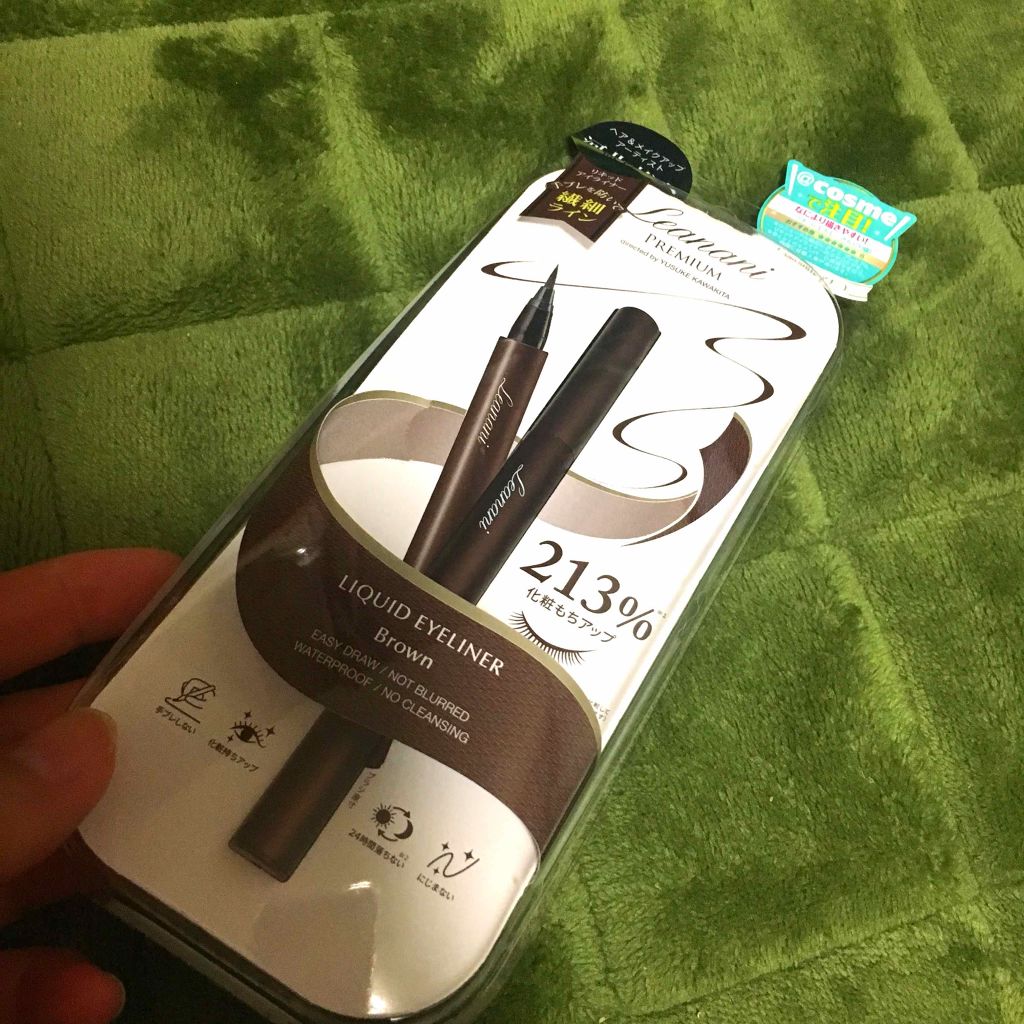 レアナニプレミアムリキッドアイライナーS/Leanani/リキッドアイライナーを使ったクチコミ(1枚目)