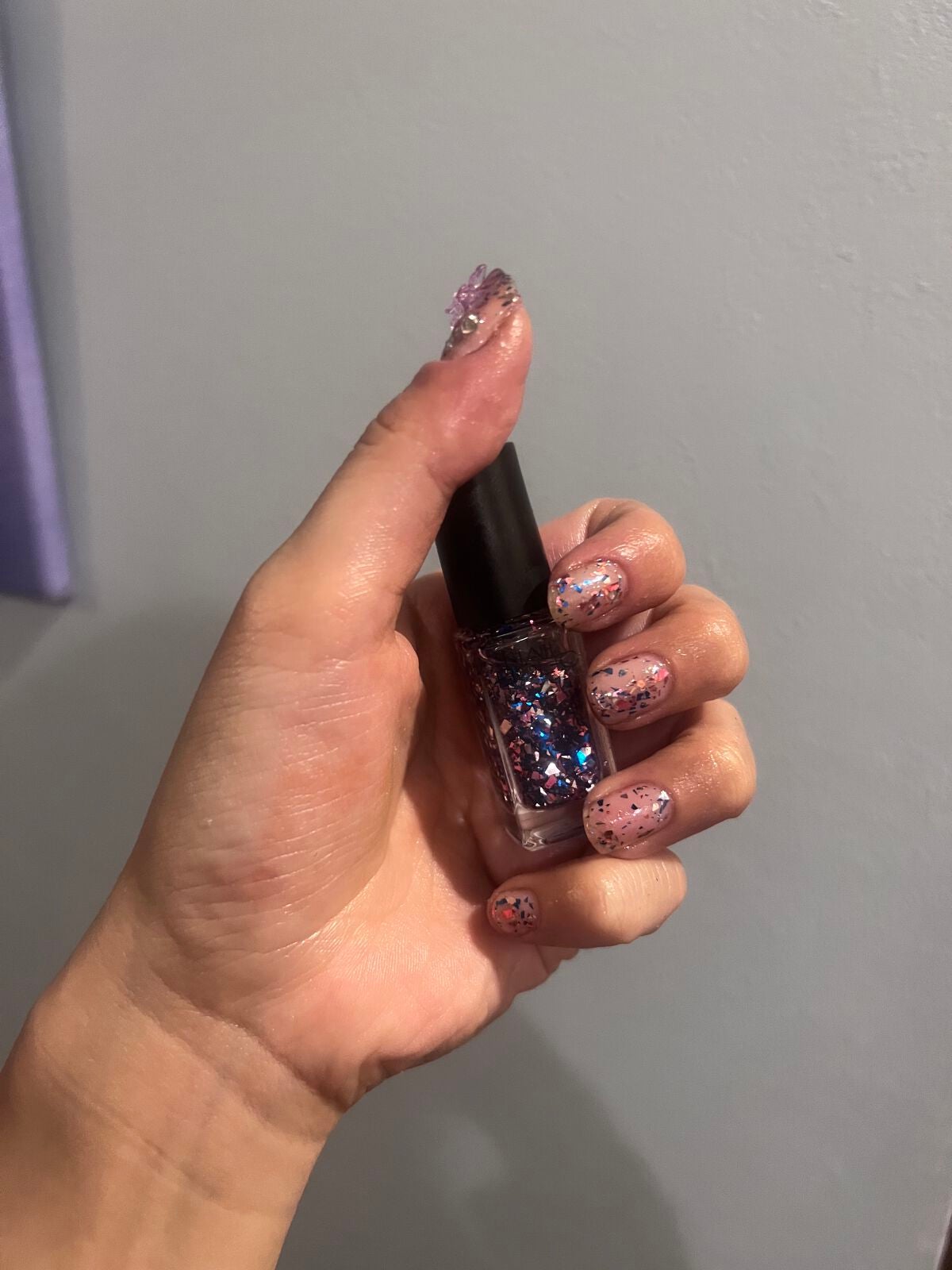 ネイルホリック パーティーフレーク/ネイルホリック/マニキュアを使ったクチコミ(6枚目)