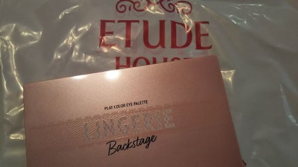 プレイカラーアイパレット ランジェリーバックステージ/ETUDE/アイシャドウパレットを使ったクチコミ(1枚目)