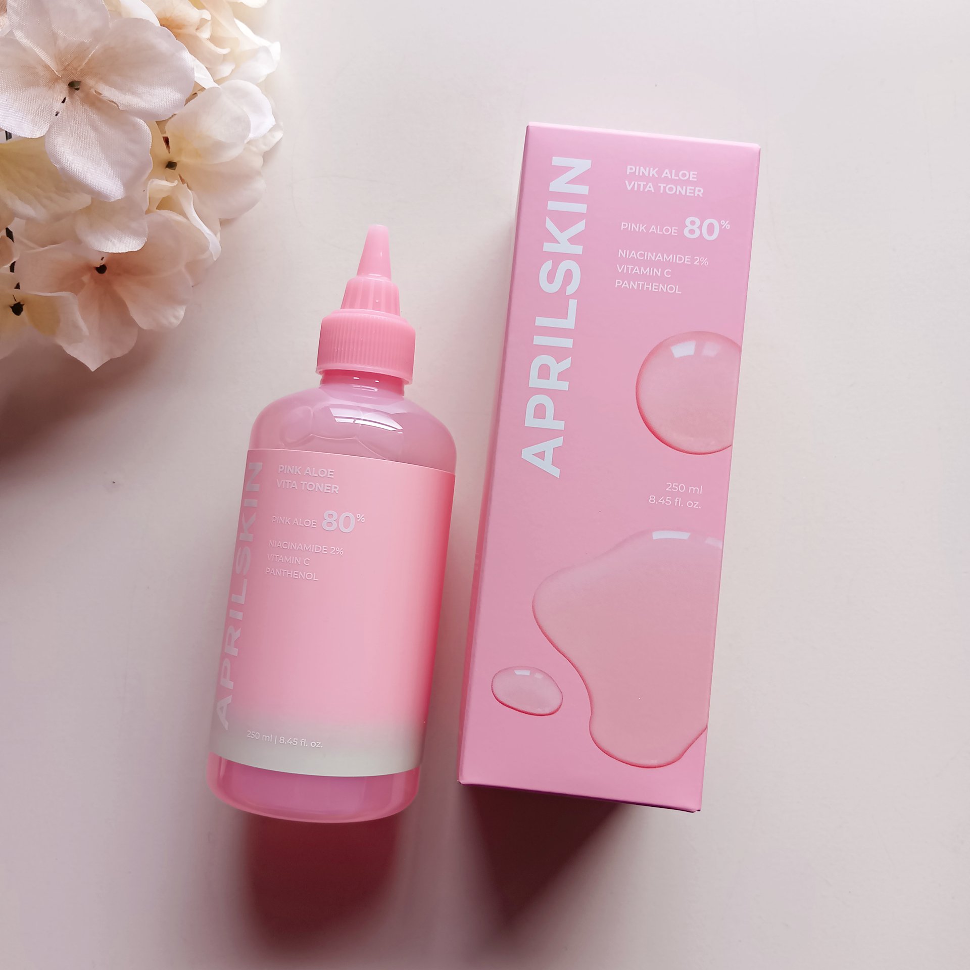 ピンクアロエビタトナー/APRILSKIN/化粧水を使ったクチコミ（1枚目）
