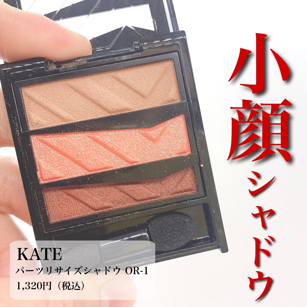 パーツリサイズシャドウ OR-1 ブリックオレンジ/KATE/アイシャドウパレットを使ったクチコミ（1枚目）
