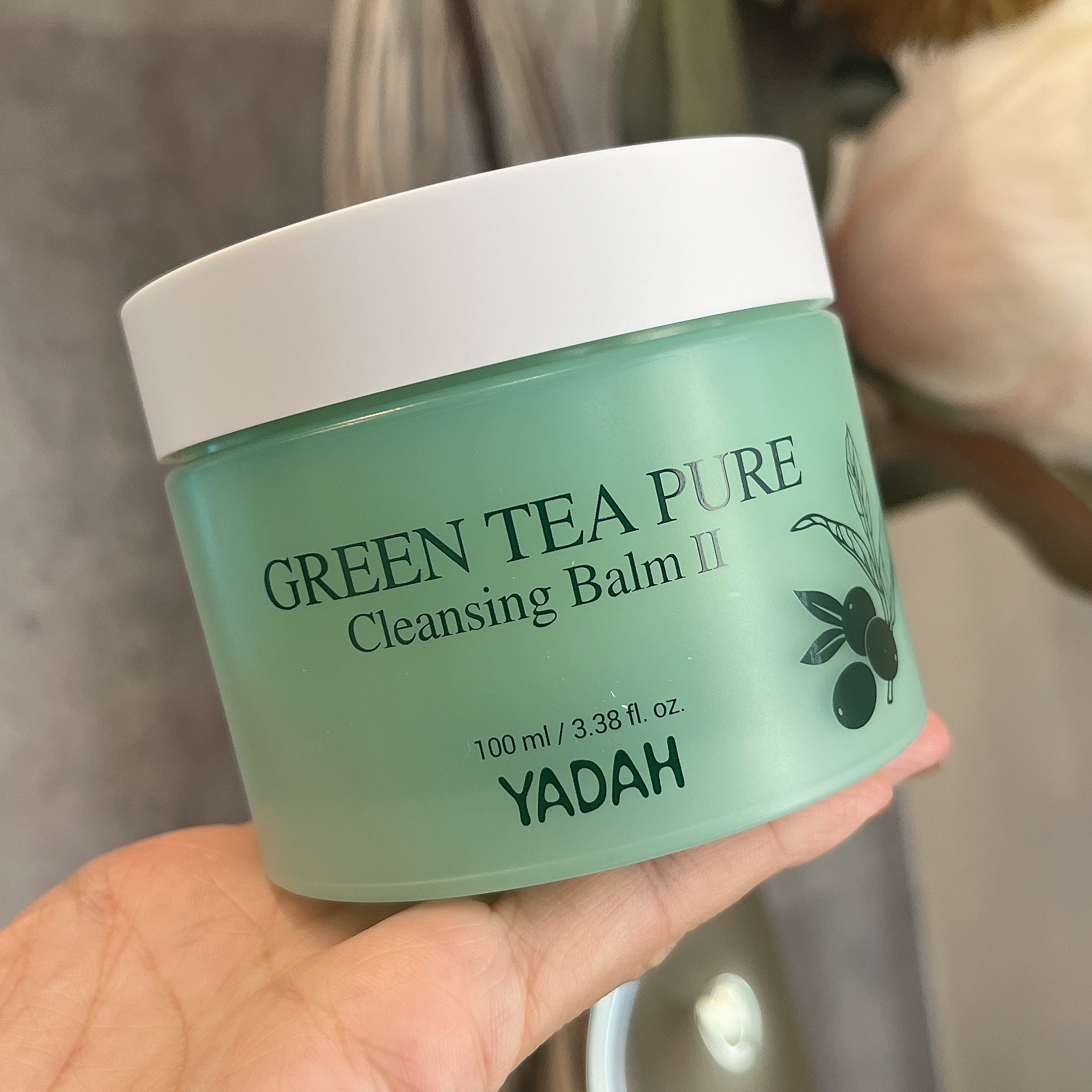 グリーンティーピュアクレンジングバームⅡ/YADAH/クレンジングバームを使ったクチコミ（2枚目）