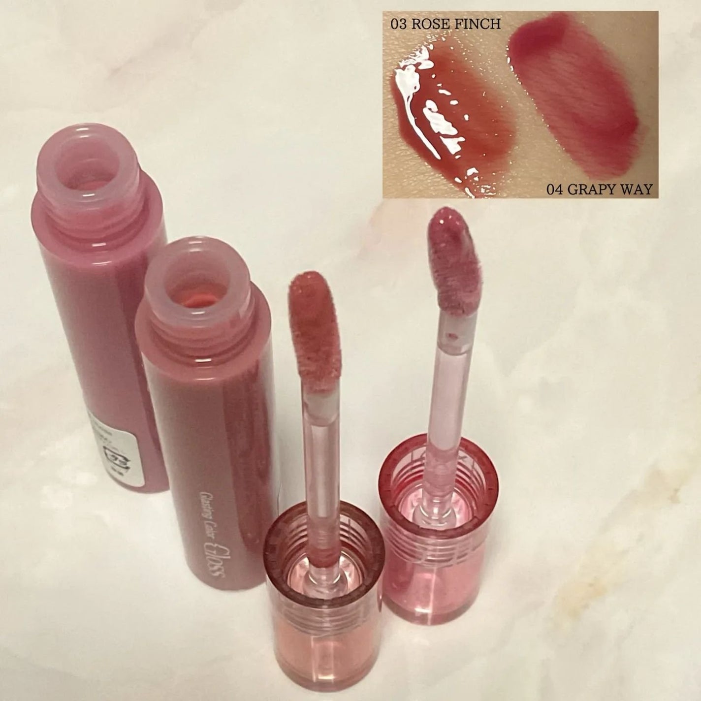 グラスティングカラーグロス/rom&nd/リップグロスを使ったクチコミ(2枚目)