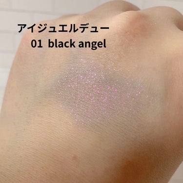 アイジュエルデュー 01 black angel/JILL STUART/ジェル・クリームアイシャドウを使ったクチコミ（2枚目）