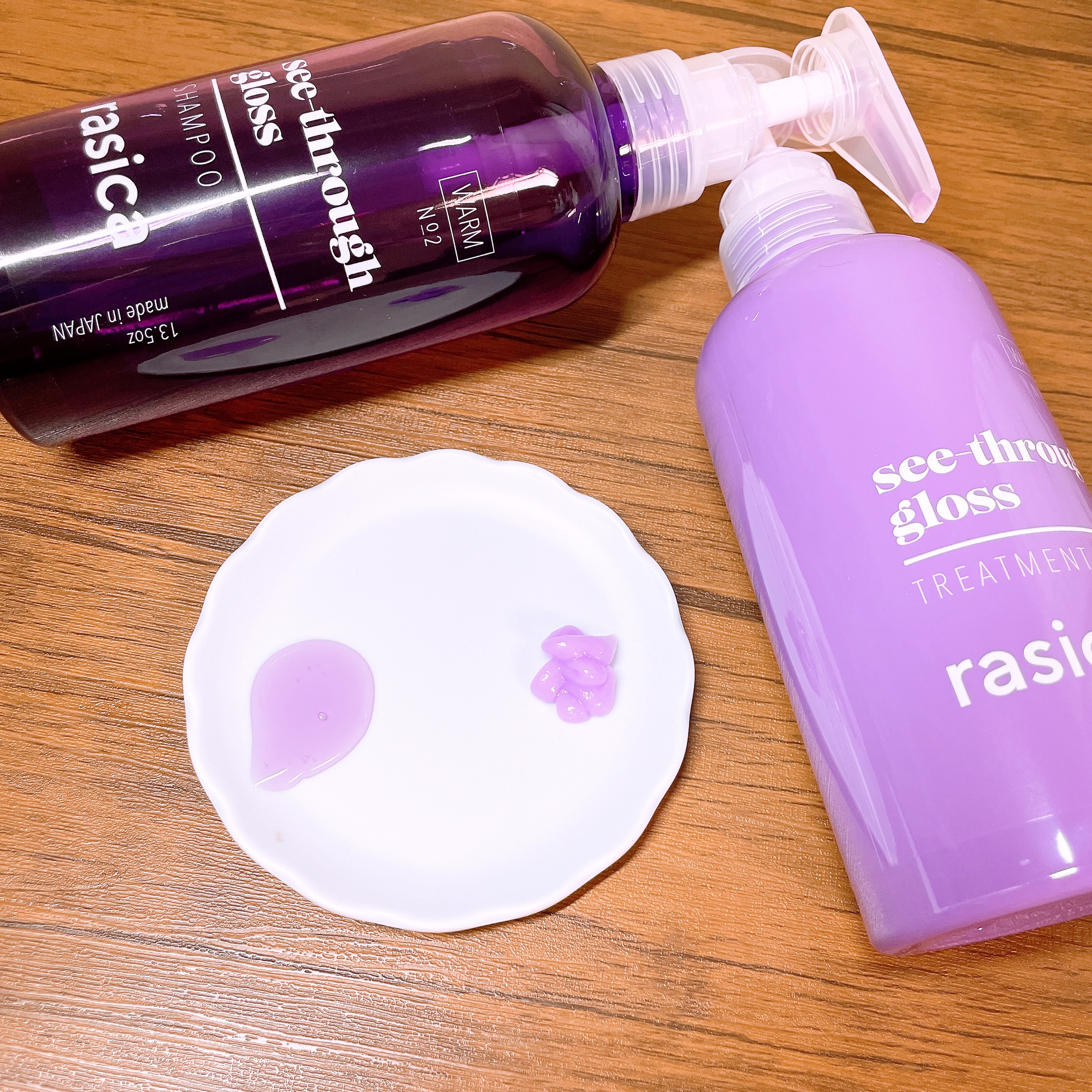 シースルーグロスシャンプー／トリートメント/rasica/市販シャンプーを使ったクチコミ（2枚目）