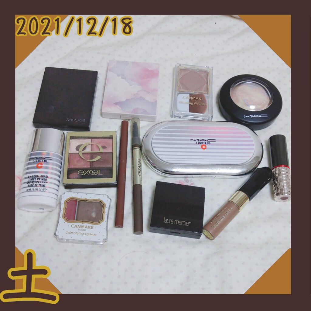 カラースタイリングアイブロウ 01 ボルドーブラウン/キャンメイク/パウダーアイブロウを使ったクチコミ（1枚目）