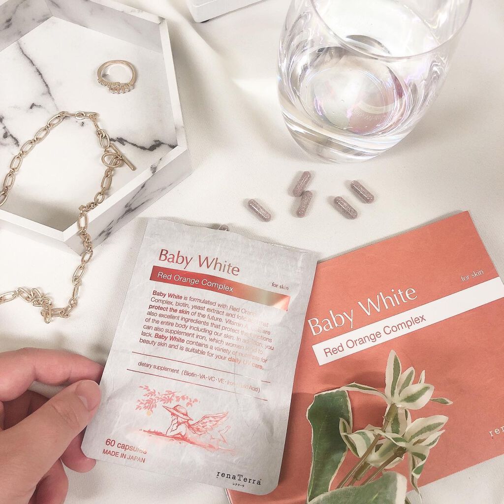Baby White 60粒/renaTerra/美容サプリメントを使ったクチコミ（1枚目）