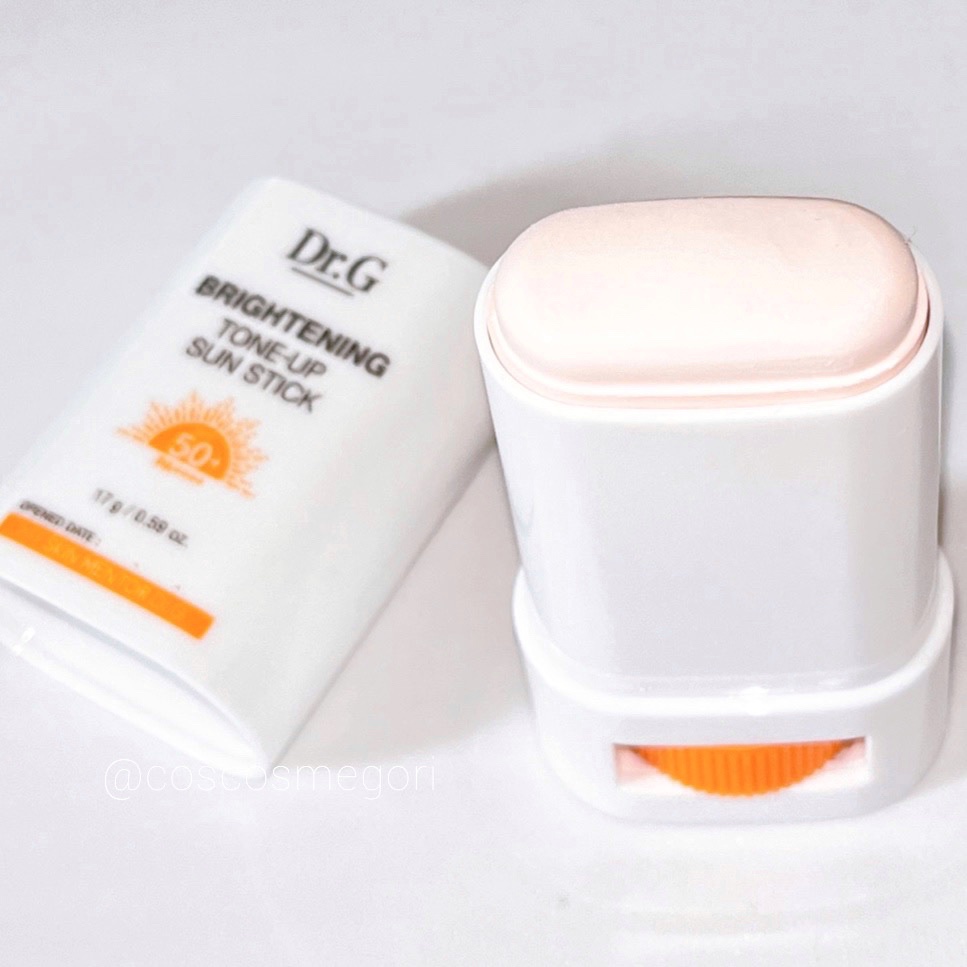 ブライトニングアップサンスティック SPF50+ PA++++/Dr.G/日焼け止めスティックを使ったクチコミ（3枚目）