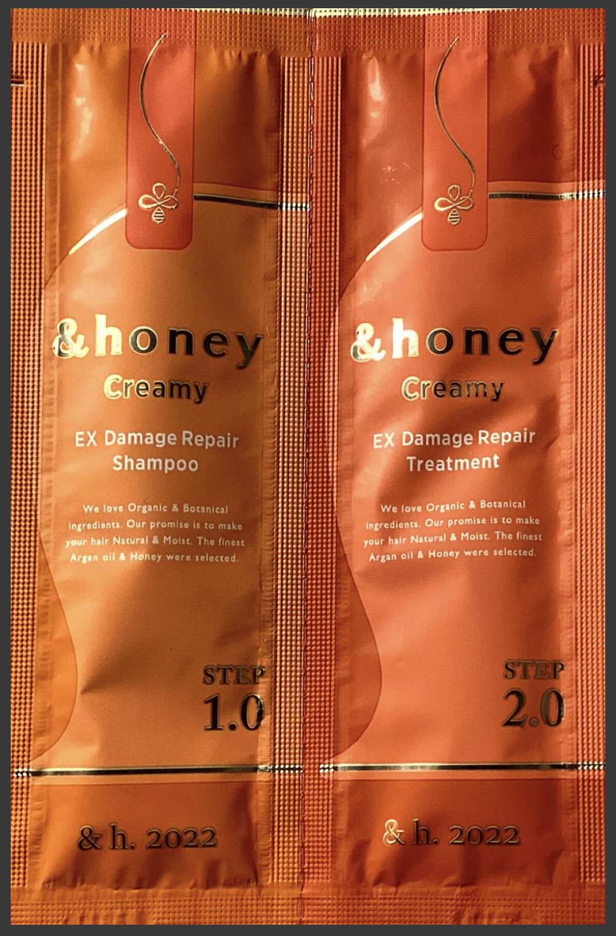 Creamy EXダメージリペアシャンプー1.0/ヘアトリートメント2.0/&honey/市販シャンプーを使ったクチコミ（1枚目）