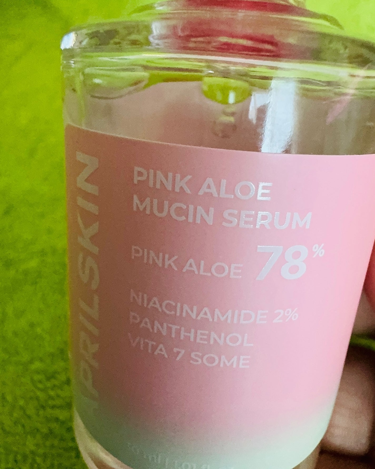 ピンクアロエムチンセラム/APRILSKIN/美容液を使ったクチコミ(2枚目)