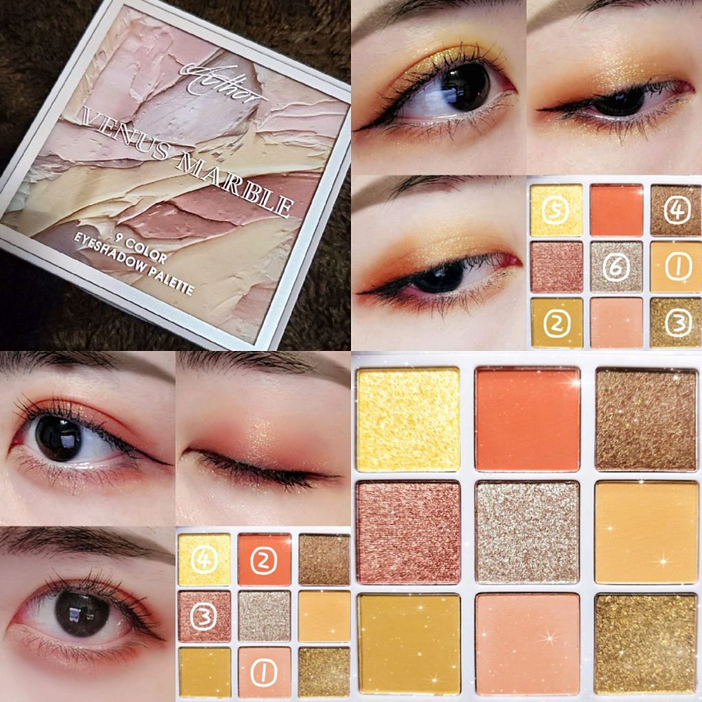 VenusMarble 9色アイシャドウパレット/Venus Marble/アイシャドウパレットを使ったクチコミ(1枚目)