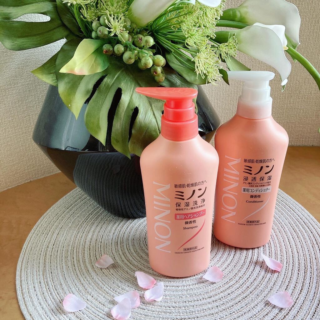 ミノン薬用ヘアシャンプー／薬用コンディショナー/ミノン/市販シャンプーを使ったクチコミ（1枚目）
