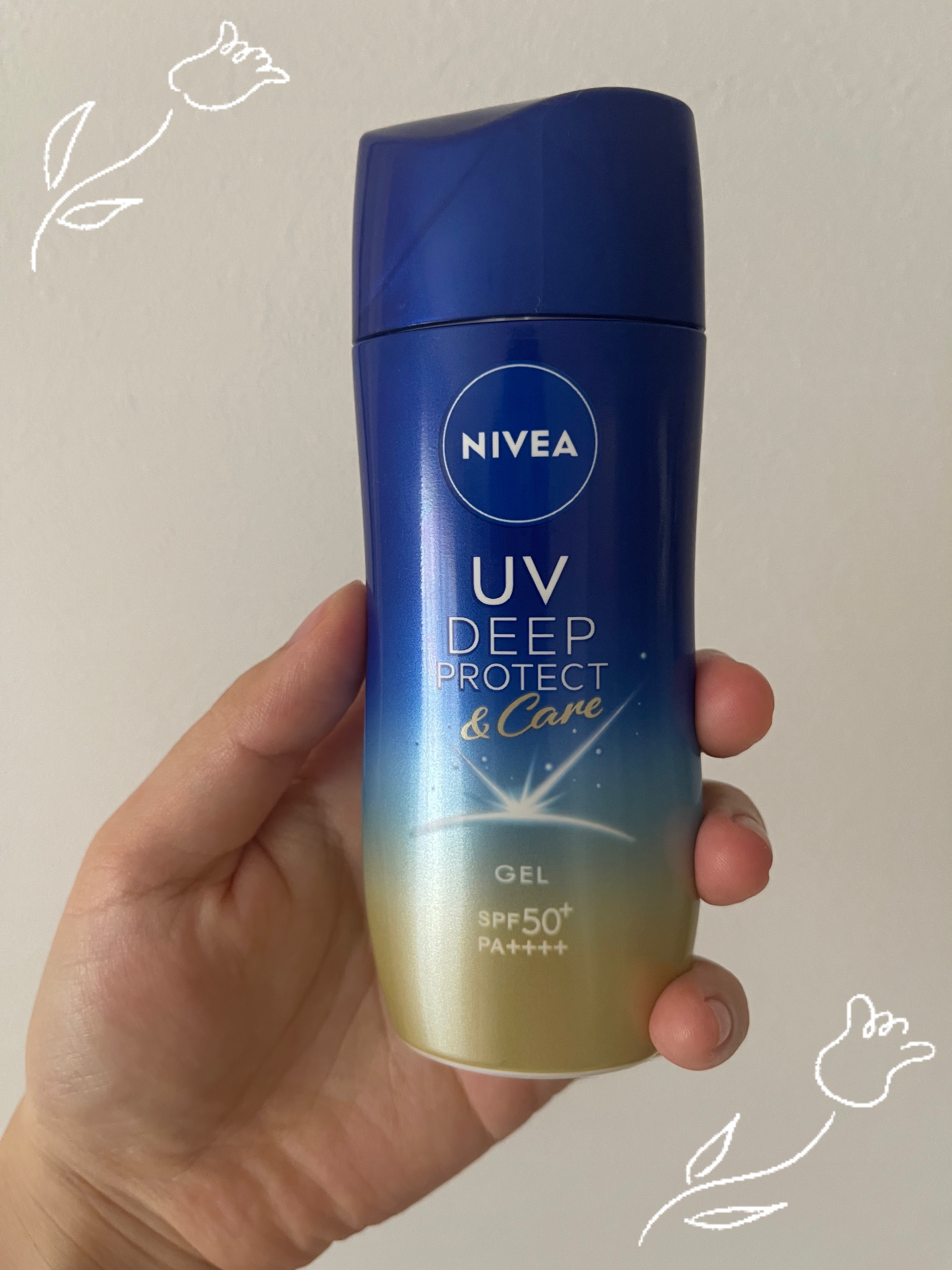 田中みな実さんオススメ！

ニベアUV ディープ プロテクト＆ケア ジェル
私は、2本目買って使ってる✨

とにかく使用感が好き
塗り広げると瑞々しい感じになる
触ってもそんなベタつかない☺️✨✨

しかも石鹸で落とせるから
私的には嬉しい