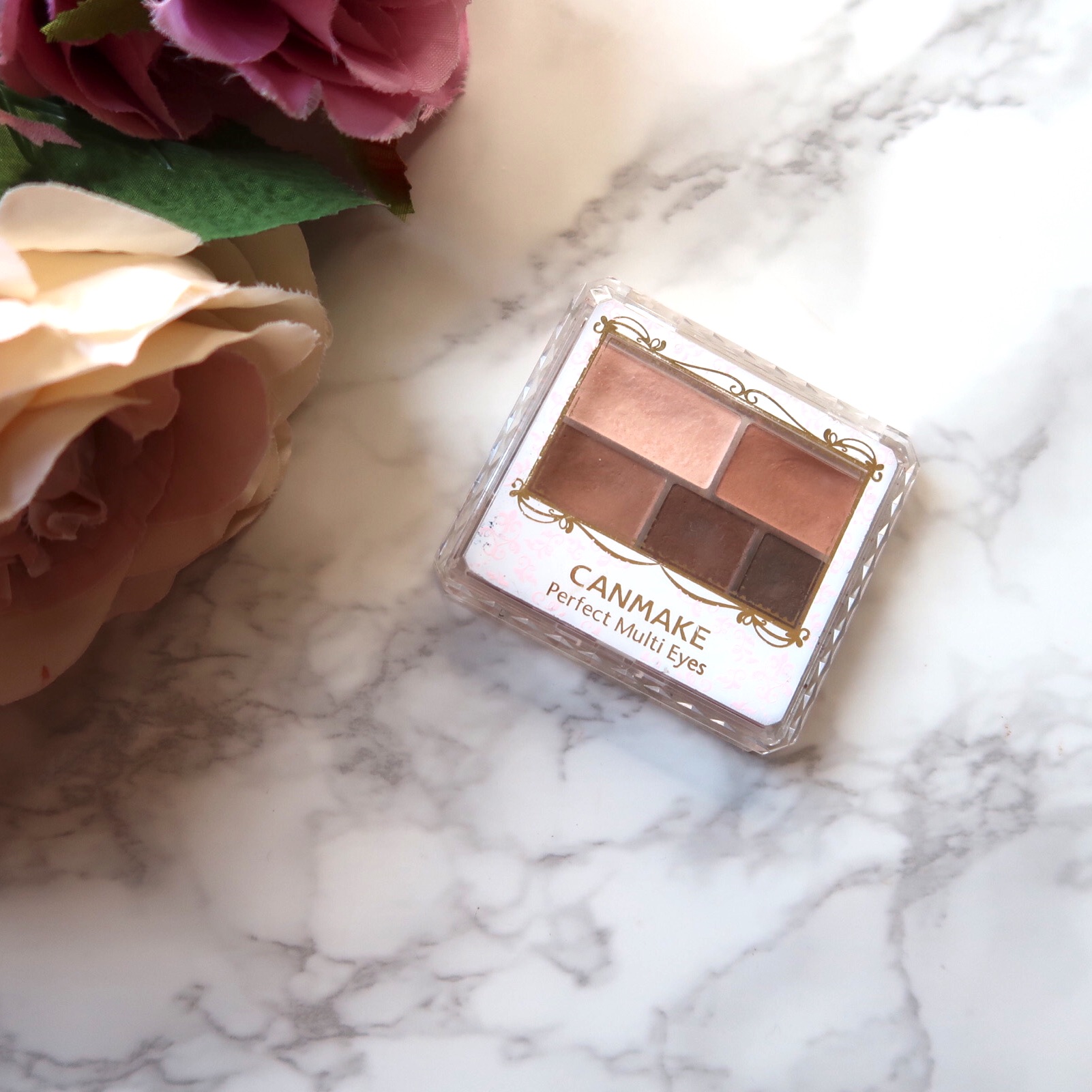 パーフェクトマルチアイズ 01 ローズブラウン/キャンメイク/アイシャドウパレットを使ったクチコミ（1枚目）