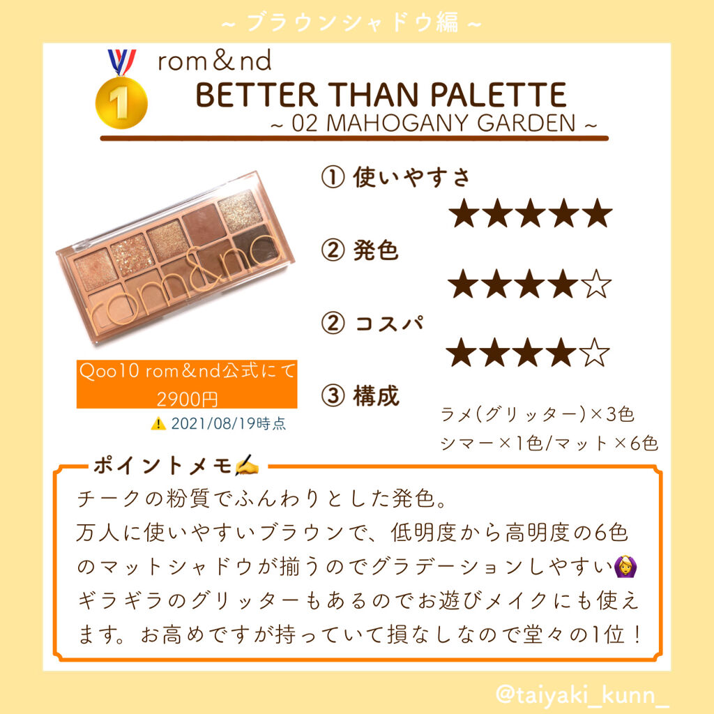 オール テイク ムード パレット(24AD)/PERIPERA/アイシャドウパレットを使ったクチコミ（2枚目）