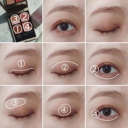 RMK シンクロマティック アイシャドウパレット/RMK/アイシャドウパレットを使ったクチコミ(4枚目)
