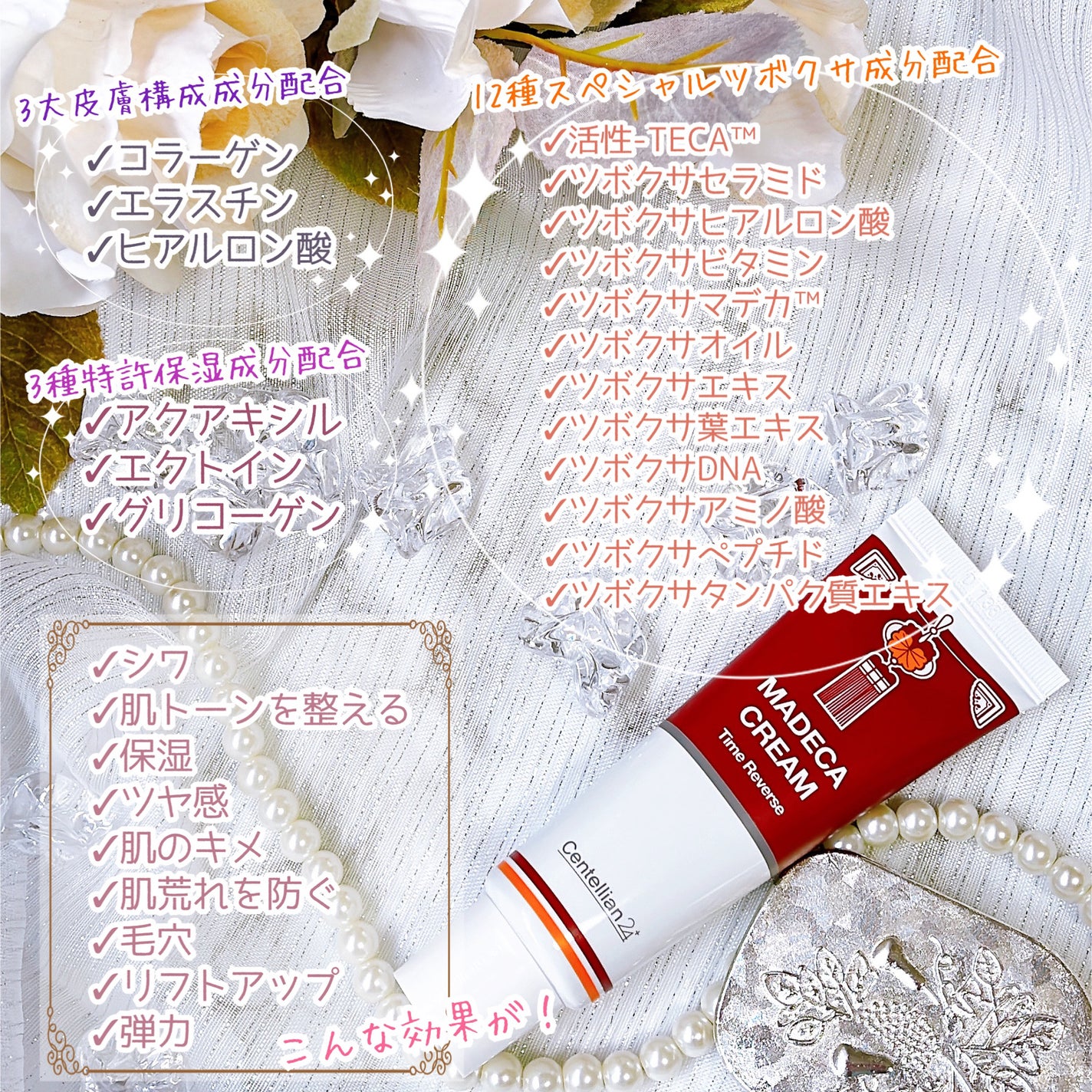 マデカクリームタイムリバース/センテリアン24/フェイスクリームを使ったクチコミ(3枚目)